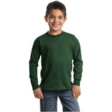 Joe's USA Youth Long Sleeve 100% Cotton T-Shirts Joe's USA X-Small (2-4) Dark Green