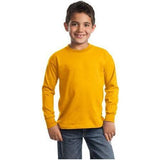 Joe's USA Youth Long Sleeve 100% Cotton T-Shirts Joe's USA X-Small (2-4) Gold
