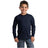 Joe's USA Youth Long Sleeve 100% Cotton T-Shirts Joe's USA X-Small (2-4) Navy