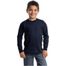 Joe's USA Youth Long Sleeve 100% Cotton T-Shirts Joe's USA X-Small (2-4) Navy