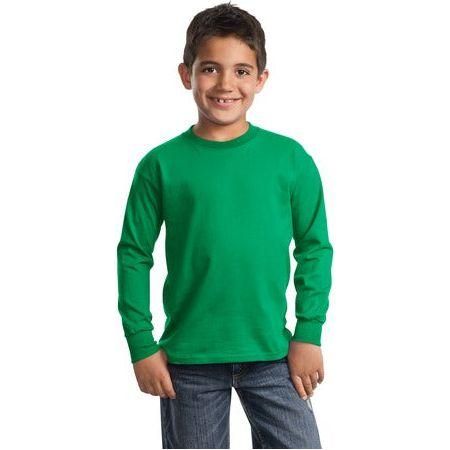 Youth Long Sleeve 100% Cotton T-Shirts