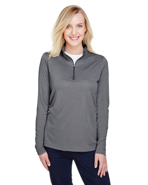 Team 365 Women's Zone Sonic Heather Performance Quarter-Zip Pullover - Team 365 TT31HW