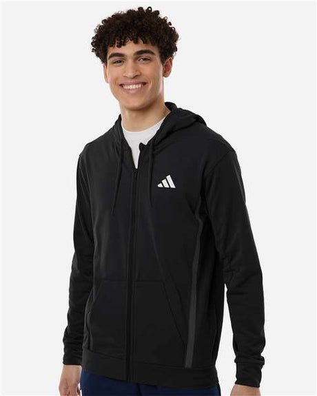 Adidas Men's Game & Go Fleece Full-Zip Hooded Sweatshirt - Adidas AT208