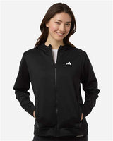 Adidas Women's Game & Go Fleece Full-Zip Hooded Sweatshirt - Adidas AT209