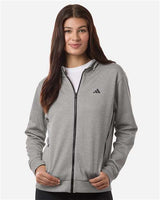 Adidas Women's Game & Go Fleece Full-Zip Hooded Sweatshirt - Adidas AT209