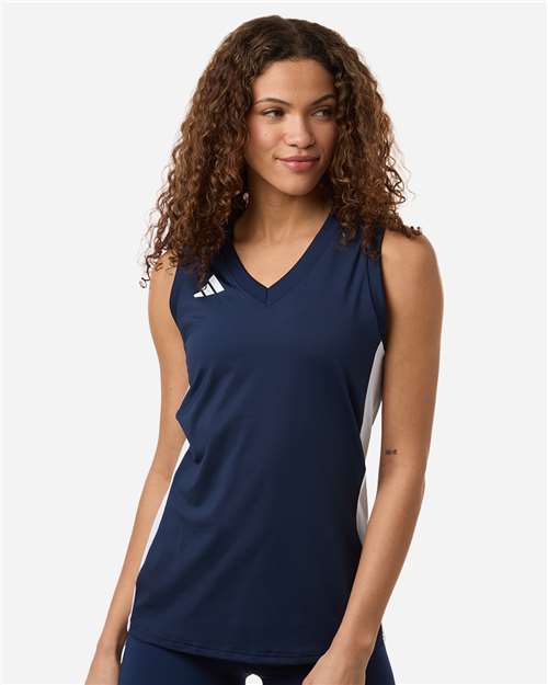 Adidas Women's Quickset V-Neck Sleeveless Jersey - Adidas AT120