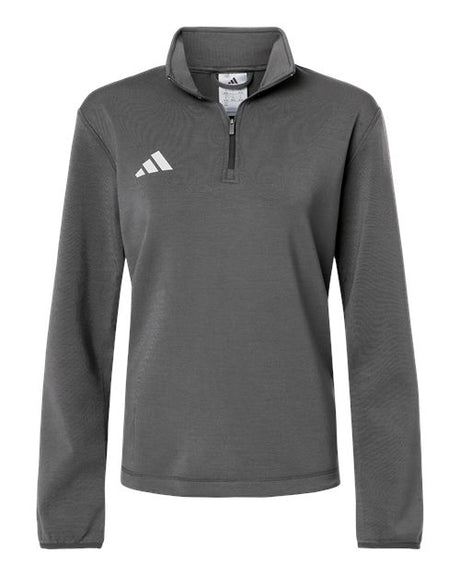 Adidas Women's 3-Stripes Quarter-Zip Pullover - Adidas AT401