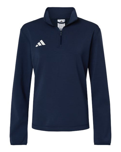 Adidas Women's 3-Stripes Quarter-Zip Pullover - Adidas AT401