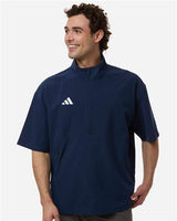 Adidas Men's Short Sleeve Quarter-Zip Pullover - Adidas AT505