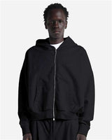 Shaka Wear Unisex Garment-Dyed Cropped Full-Zip Hooded Sweatshirt - Shaka Wear SHGCZ