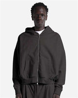 Shaka Wear Unisex Garment-Dyed Cropped Full-Zip Hooded Sweatshirt - Shaka Wear SHGCZ
