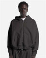 Shaka Wear Unisex Garment-Dyed Cropped Full-Zip Hooded Sweatshirt - Shaka Wear SHGCZ