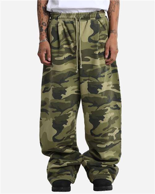 Shaka Wear Unisex Garment-Dyed Pleated Pants - Shaka Wear SHGPF