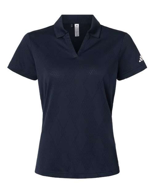 Adidas Women's Textured Jacquard Polo - Adidas A727