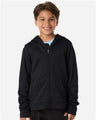 Team 365 Youth Squad Tech Fleece Hooded Full-Zip - Team 365 TT402Y