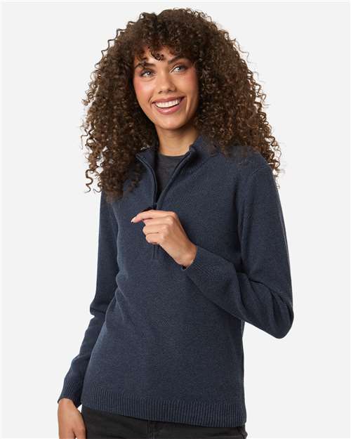 Devon & Jones Women's Hartland Textured Quarter Zip Sweater - Devon & Jones DG450W