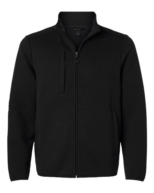 North End Men's Aspen Herringbone Fleece Full-Zip - North End NE425