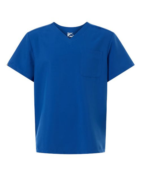 Hanes Men's V-Neck Pocket Scrub Top - Hanes HMB000
