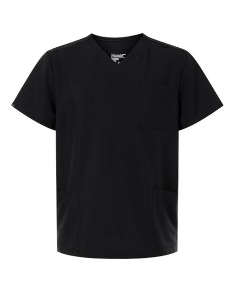 Hanes Men's V-Neck 3 Pocket Scrub Top - Hanes HMB002
