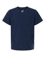 Hanes HMB002 Men's V-Neck 3-Pocket Scrub Top