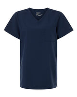 Hanes HSB000 Women's V-Neck 1-Pocket Scrub Top