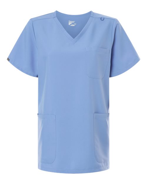 Hanes HSB002 Women's V-Neck 3-Pocket Scrub Top