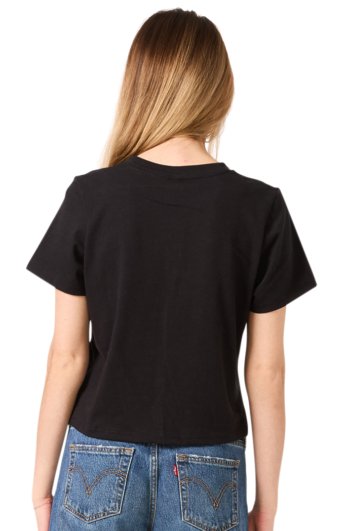 Royal Apparel 14011 Women's Premium Crop Tee - Black