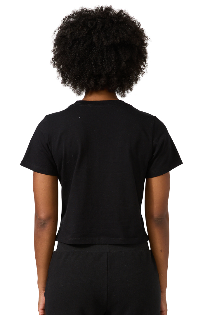 Royal Apparel 14011 Women's Premium Crop Tee - Black