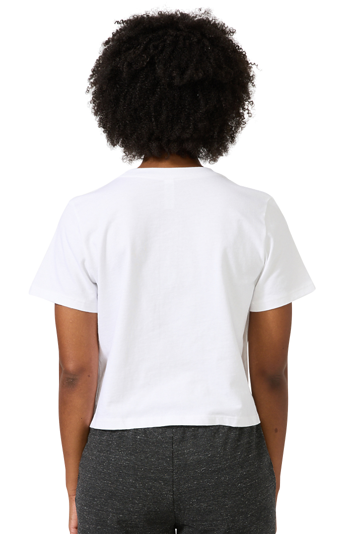 Royal Apparel 14011 Women's Premium Crop Tee - White