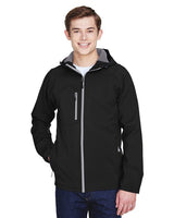 North End Men's Prospect Two-Layer Fleece Bonded Soft Shell Hooded Jacket - North End 14070