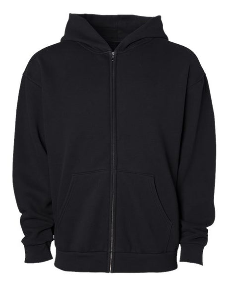 Independent Trading Co. IND420ZIP Unisex Mainstreet Heavyweight Full-Zip Hooded Sweatshirt