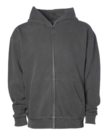 Independent Trading Co. IND420ZIP Unisex Mainstreet Heavyweight Full-Zip Hooded Sweatshirt