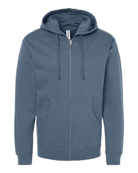 Independent Trading Co. SS4500Z Unisex Midweight Full-Zip Hooded Sweatshirt | Wholesale Full-Zip Hoodie