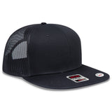 OTTO CAP® OTTO SNAP 6 Panel Pro Style Mesh Back Trucker Snapback Hat OTTO 141-1070