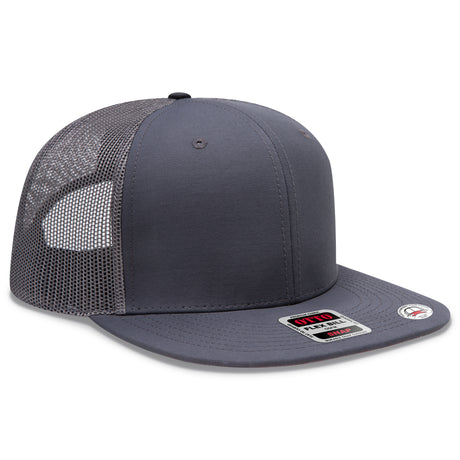 OTTO CAP® OTTO SNAP 6 Panel Pro Style Mesh Back Trucker Snapback Hat OTTO 141-1070