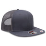 OTTO CAP® OTTO SNAP 6 Panel Pro Style Mesh Back Trucker Snapback Hat OTTO 141-1070