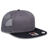 OTTO CAP® OTTO SNAP 6 Panel Pro Style Mesh Back Trucker Snapback Hat OTTO 141-1070