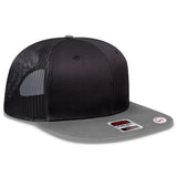 OTTO CAP® OTTO SNAP 6 Panel Pro Style Mesh Back Trucker Snapback Hat OTTO 141-1070