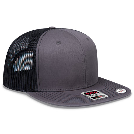 OTTO CAP® OTTO SNAP 6 Panel Pro Style Mesh Back Trucker Snapback Hat OTTO 141-1070