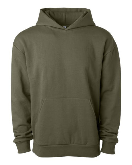 Independent Trading Co. IND330BLV Unisex Boulevard Heavyweight Hooded Sweatshirt | Wholesale Boxy Hoodie