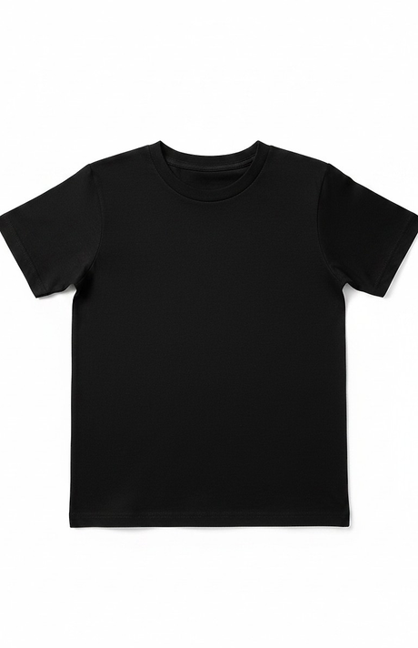 Royal Apparel 14121 Youth Short Sleeve Premium Tee - Black