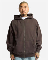Shaka Wear Unisex Max Heavy Fleece Garment-Dyed Full-Zip Hooded Sweatshirt - Shaka Wear SHGMZ