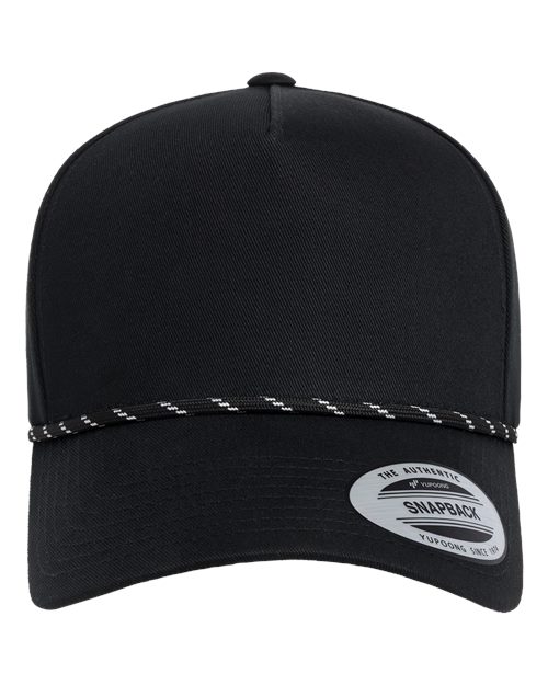 YP Classics 5079BD Retro Cotton Blend Five-Panel Rope Cap