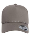 YP Classics 5079BD Retro Cotton Blend Five-Panel Rope Cap