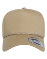 YP Classics 5079BD Retro Cotton Blend Five-Panel Rope Cap