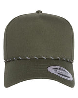 YP Classics 5079BD Retro Cotton Blend Five-Panel Rope Cap