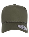 YP Classics 5079BD Retro Cotton Blend Five-Panel Rope Cap