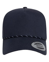 YP Classics 5079BD Retro Cotton Blend Five-Panel Rope Cap