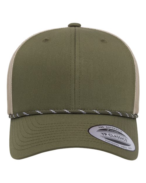 YP Classics 6606BD Retro Trucker Rope Cap