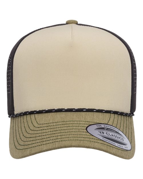 YP Classics 5389BD Five-Panel Perforated Rope Cap